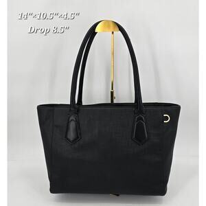 Dagne Dover Signature Tote Classic Onyx Black Laptop Work Bag